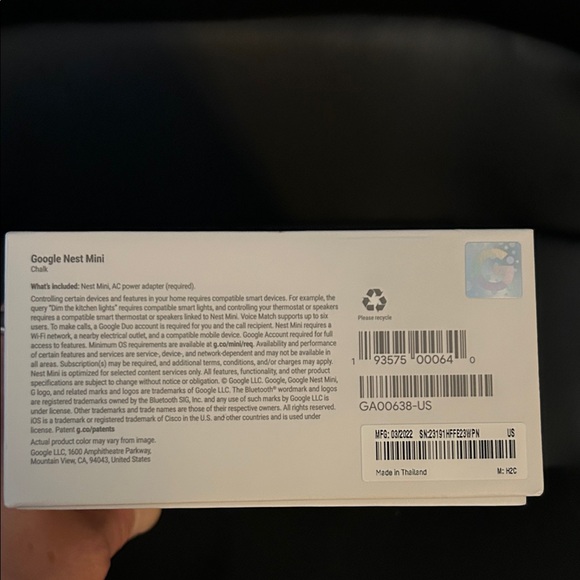 Google Nest Mini 2nd Generation - Gray - Picture 2 of 6